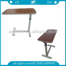AG-OBT001 Vendas quentes !!! Mesa de madeira ajustável da placa de madeira da cama de hospital da placa da altura da cabeceira